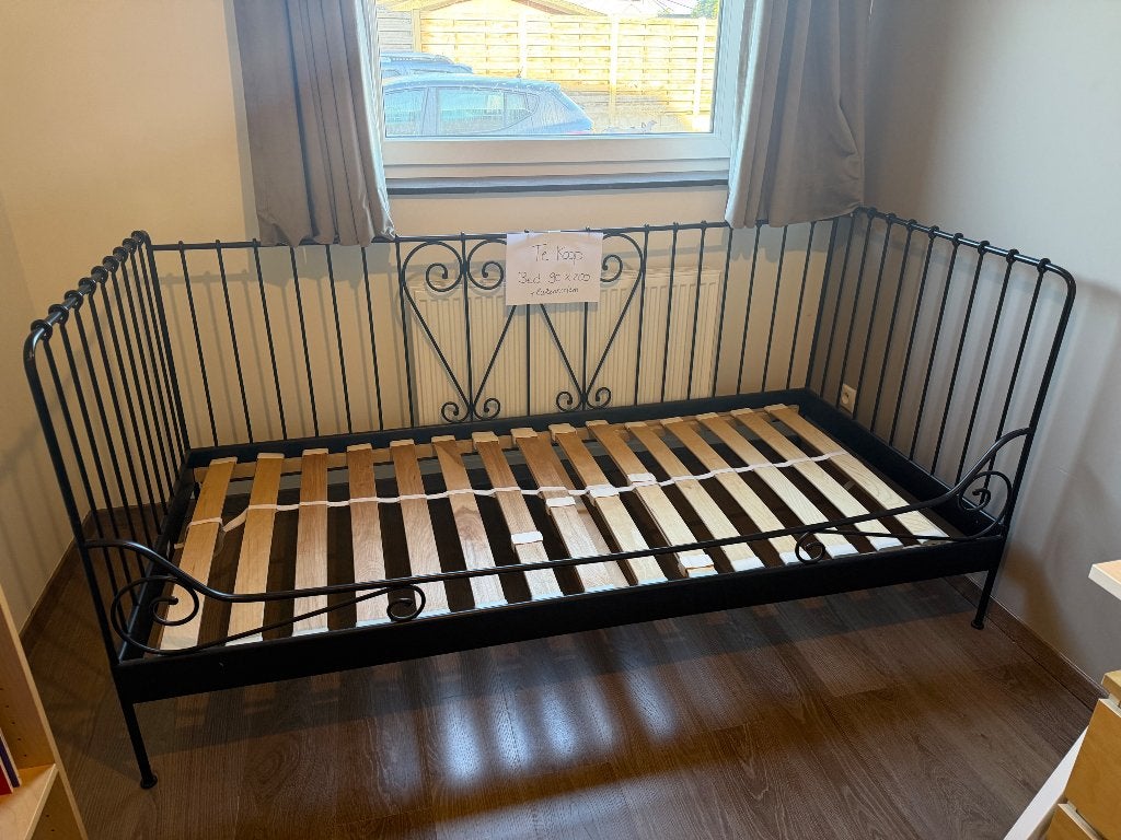 Eenpersoonsbed, Ophalen, 90 cm, Eenpersoons, Zo goed als nieuw