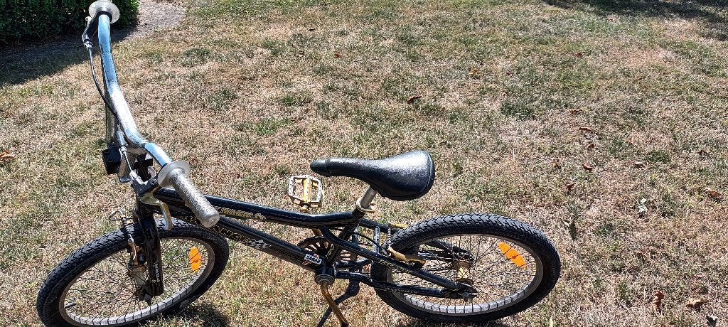 Zwarte Crossfiets jongen, Ophalen, Gebruikt, Staal, Velgrem