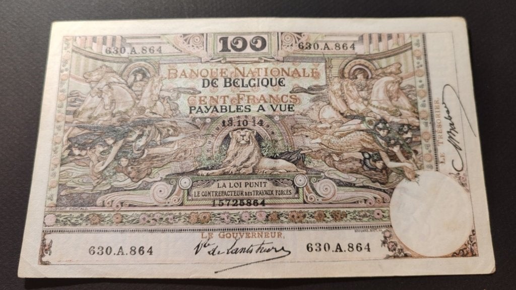 100 frank type 1898 Montald, Verzenden, Los biljet
