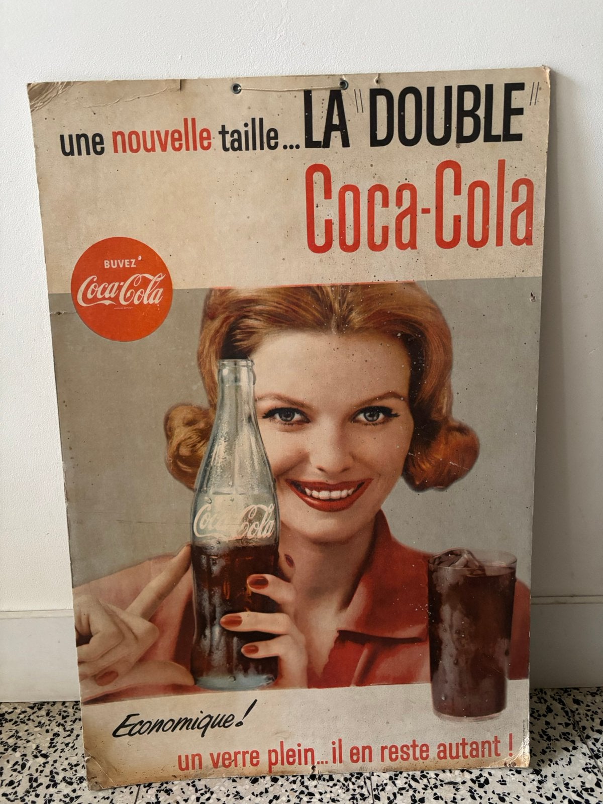 Orgineel Coca-Cola reclamebord vintage retro (jaren’50 -‘70), Ophalen
