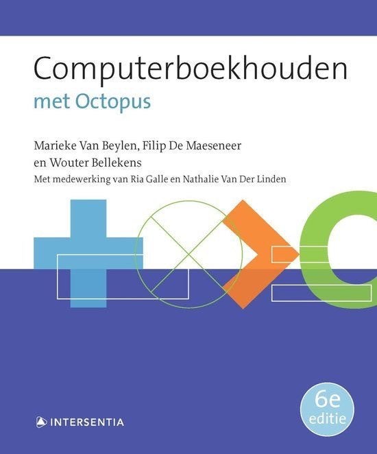 Computerboekhouden met Octopus, Boeken, Larcier Intersentia, Hoger Onderwijs, Ophalen of Verzenden, Zo goed als nieuw