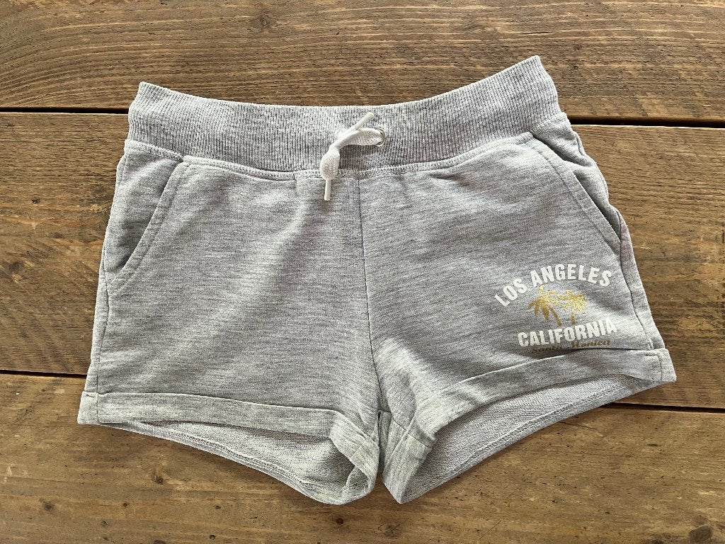 H&M grijze speelshort maat 134, Kinderen en Baby's, Kinderkleding | Maat 134, Broek, Gebruikt, Meisje, H&M