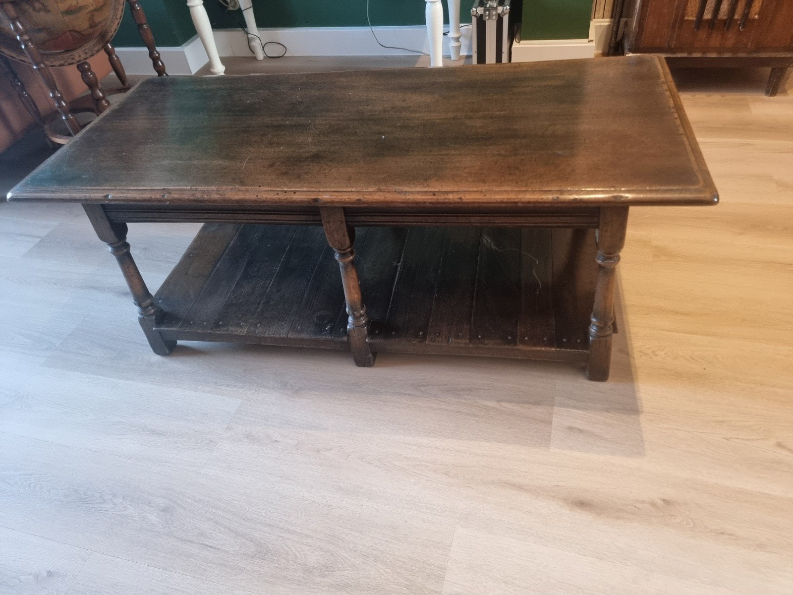 Prachtige vintage, antieke salontafel, Enlèvement
