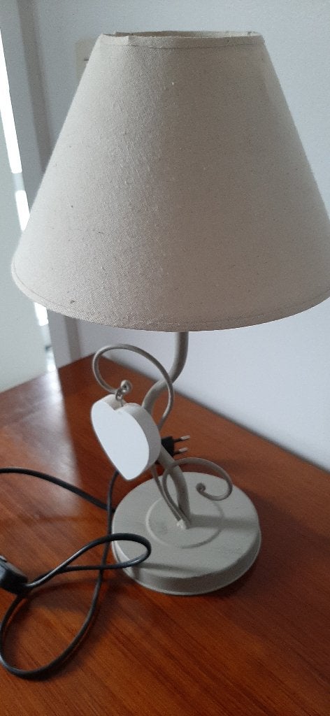 lampe de chevet, Beige, Enlèvement, Lampe de chevet, Avec abat-jour