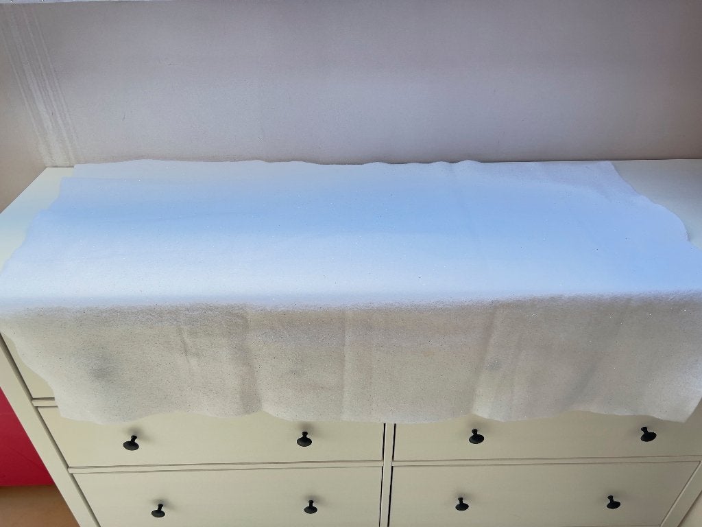Tapis de neige artificielle blanc pailleté - Déco Noël, Divers, Enlèvement ou Envoi, Utilisé