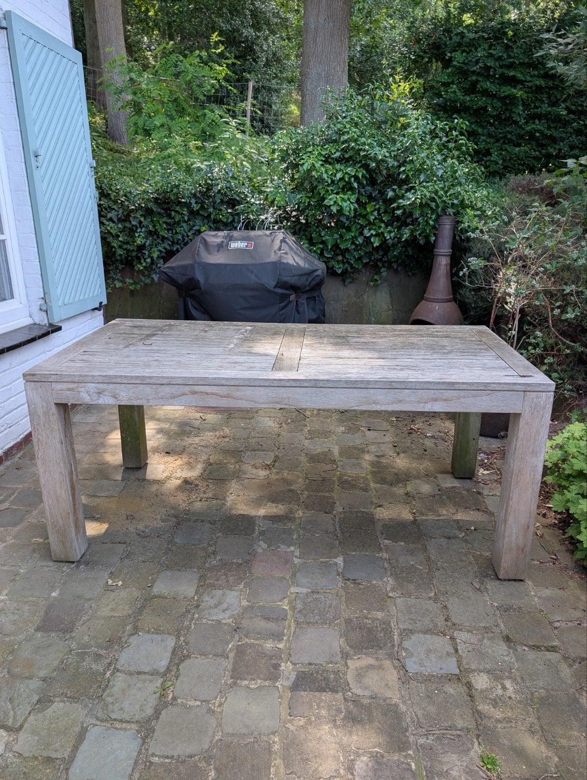 Teak Tuintafel, Ophalen
