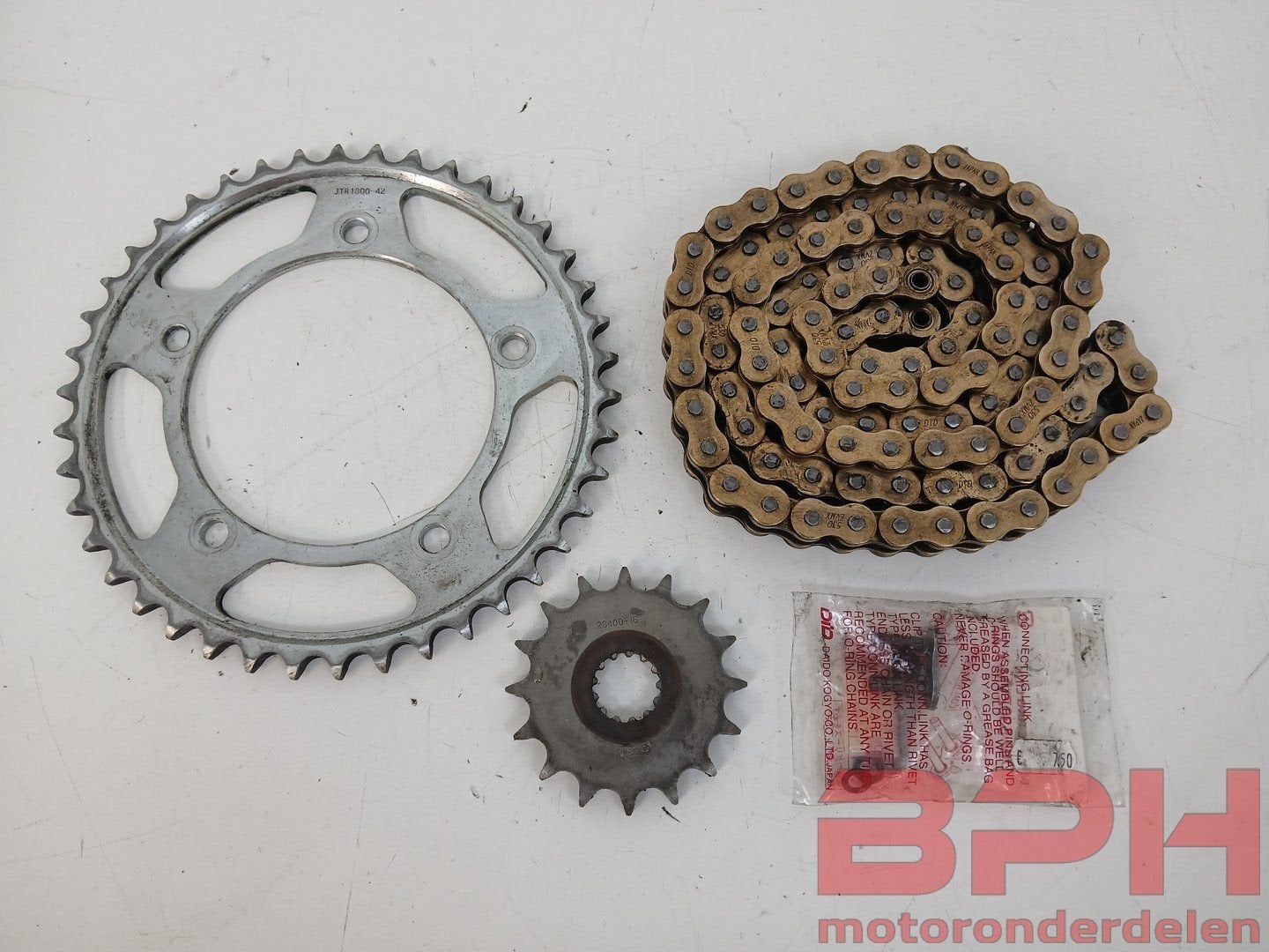 Kettingset Suzuki GSX-R 1000 K1 K2 K3 K4 K5 K6 2001 t/m 2006, Gebruikt, -, -, Ophalen of Verzenden