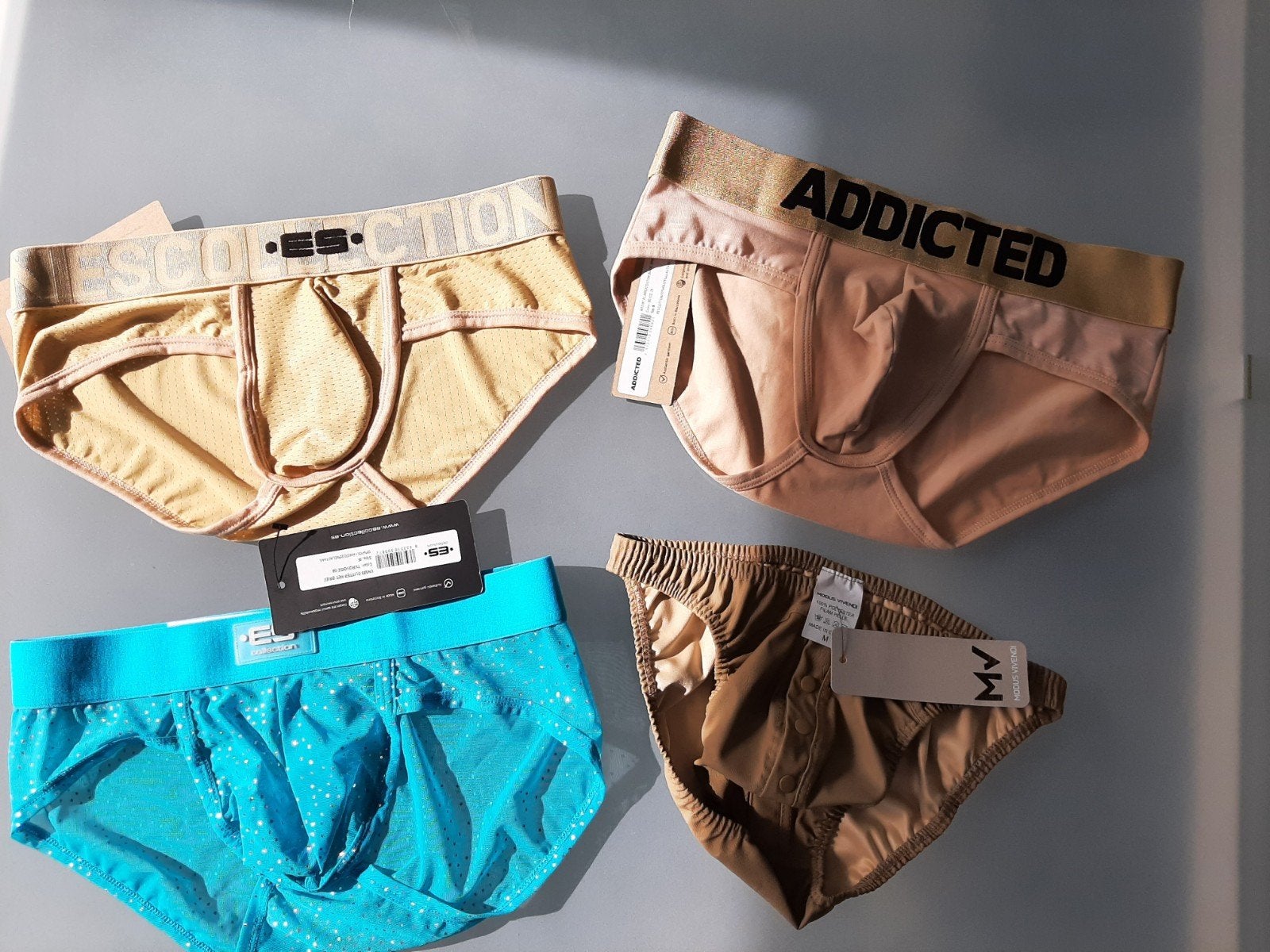 4 sexy mannen heren slips nieuw Medium, Kleding | Heren, Ophalen of Verzenden, Beige, ES Collection, Slip