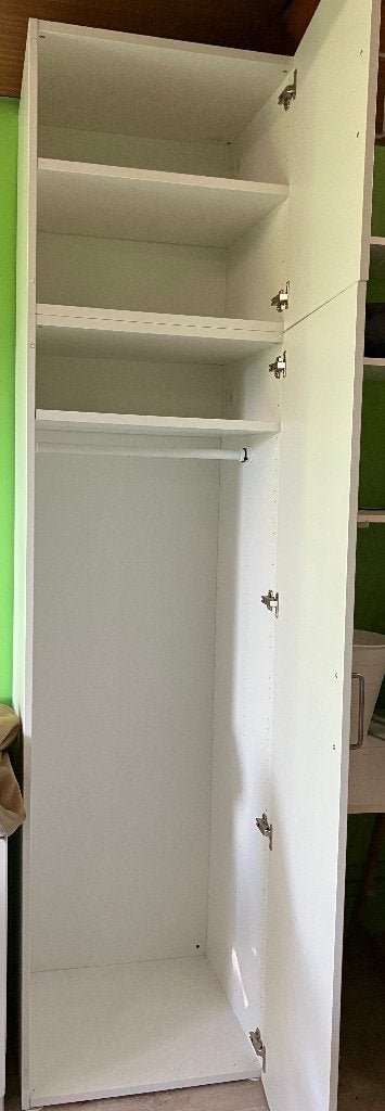 te koop kleerkast en opbergkast, Ophalen, Met deur(en), 200 cm of meer, 50 tot 100 cm