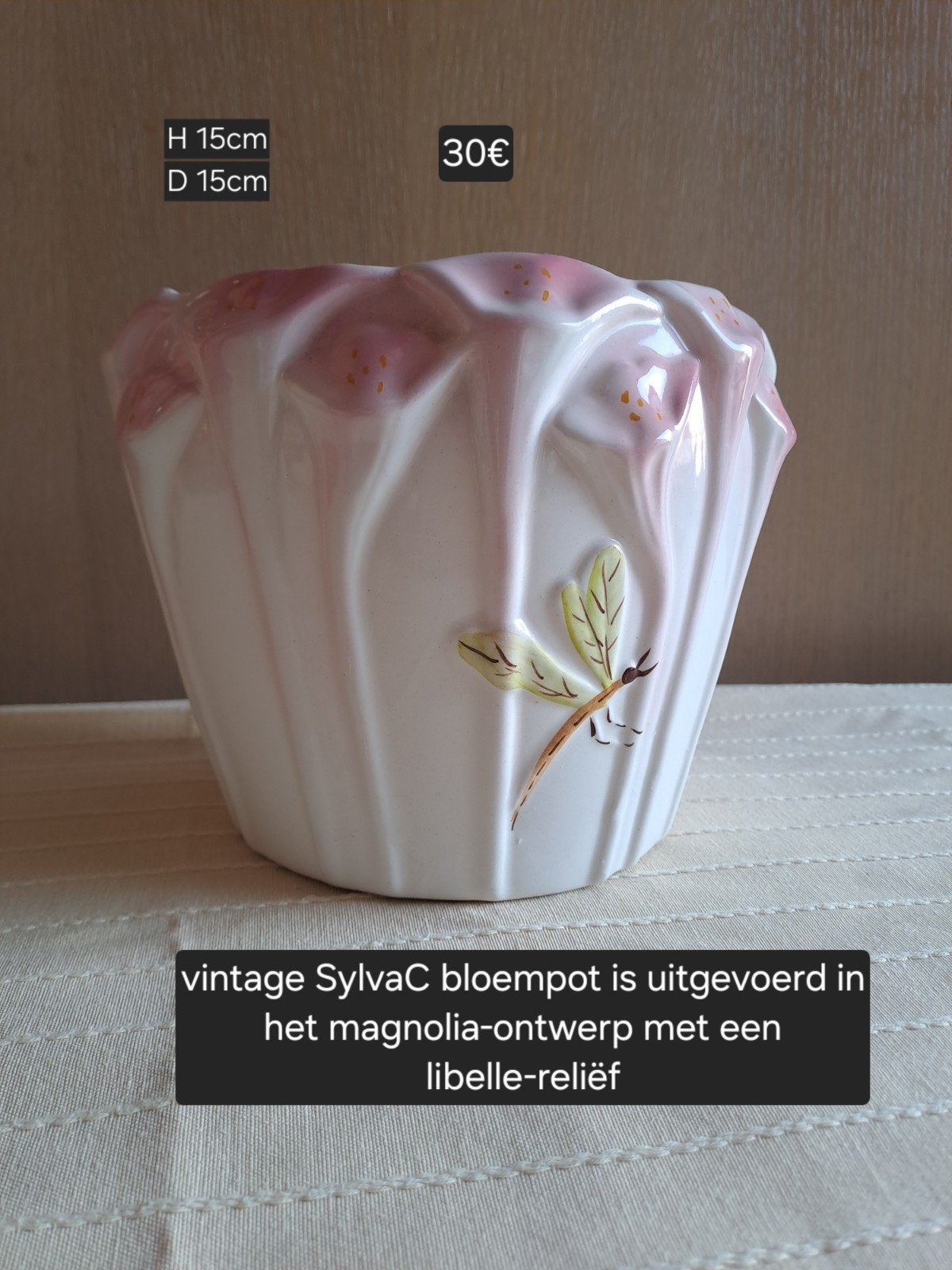 vintage bloempot, Enlèvement ou Envoi