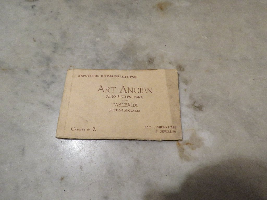 Carnet de cartes postales Exposition Bruxelles 1935, Enlèvement ou Envoi