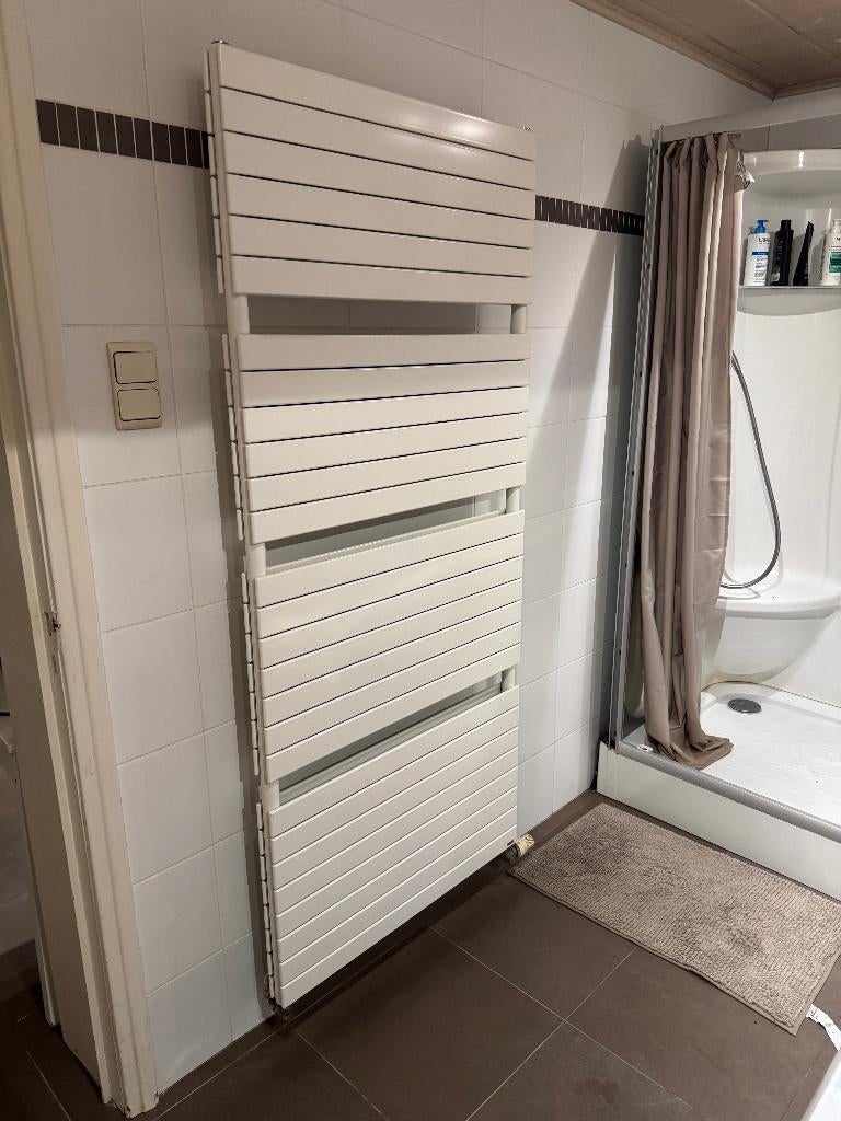 CV-handdoekradiator 185 x 80 cm – wit – werkend, Ophalen, Gebruikt, Radiator, 60 tot 150 cm