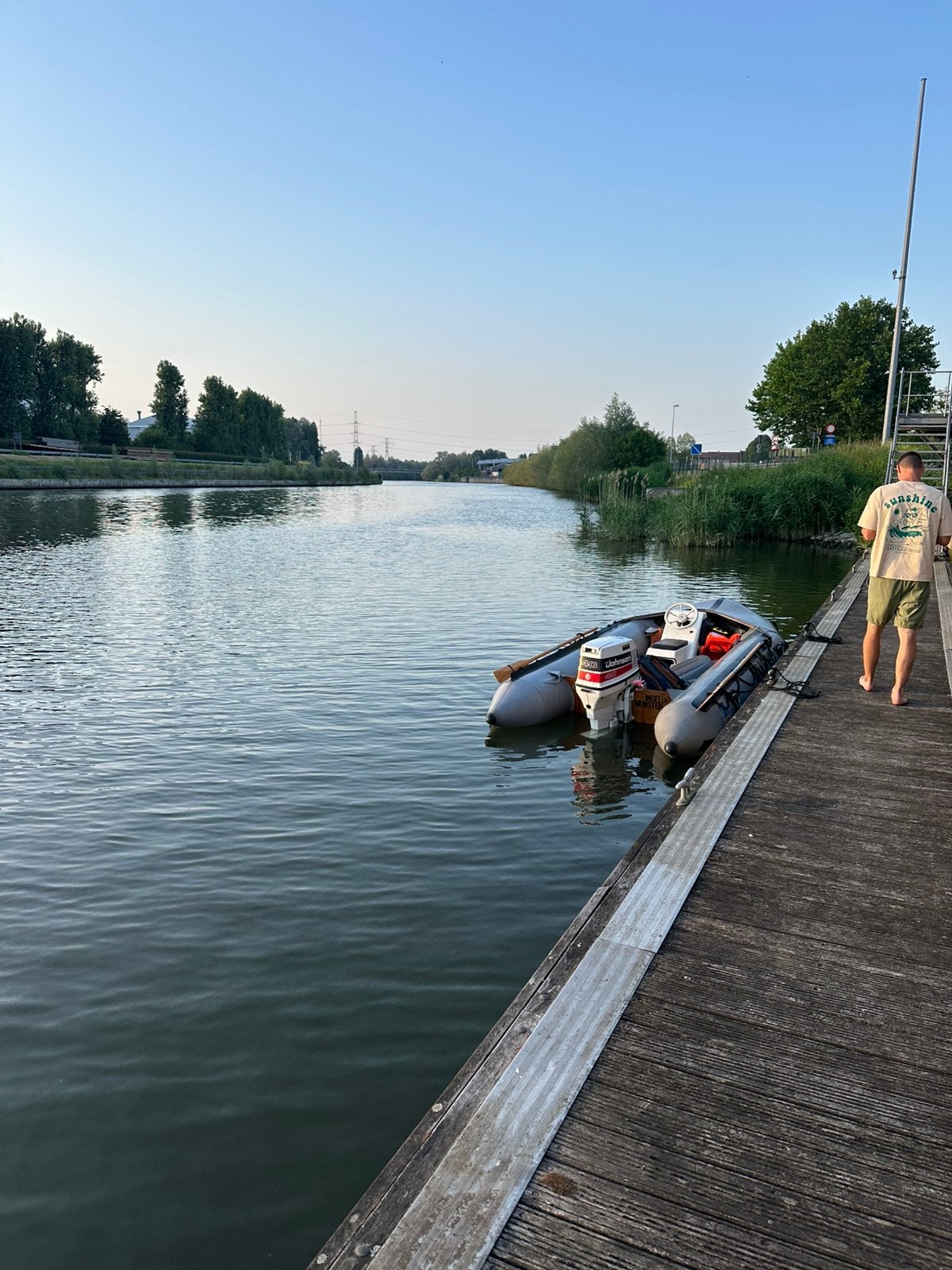 Zodiac boot + Johnson 40 pk + trailer te koop, Watersport en Boten, Ophalen, Aluminium, 40 pk, Zodiac