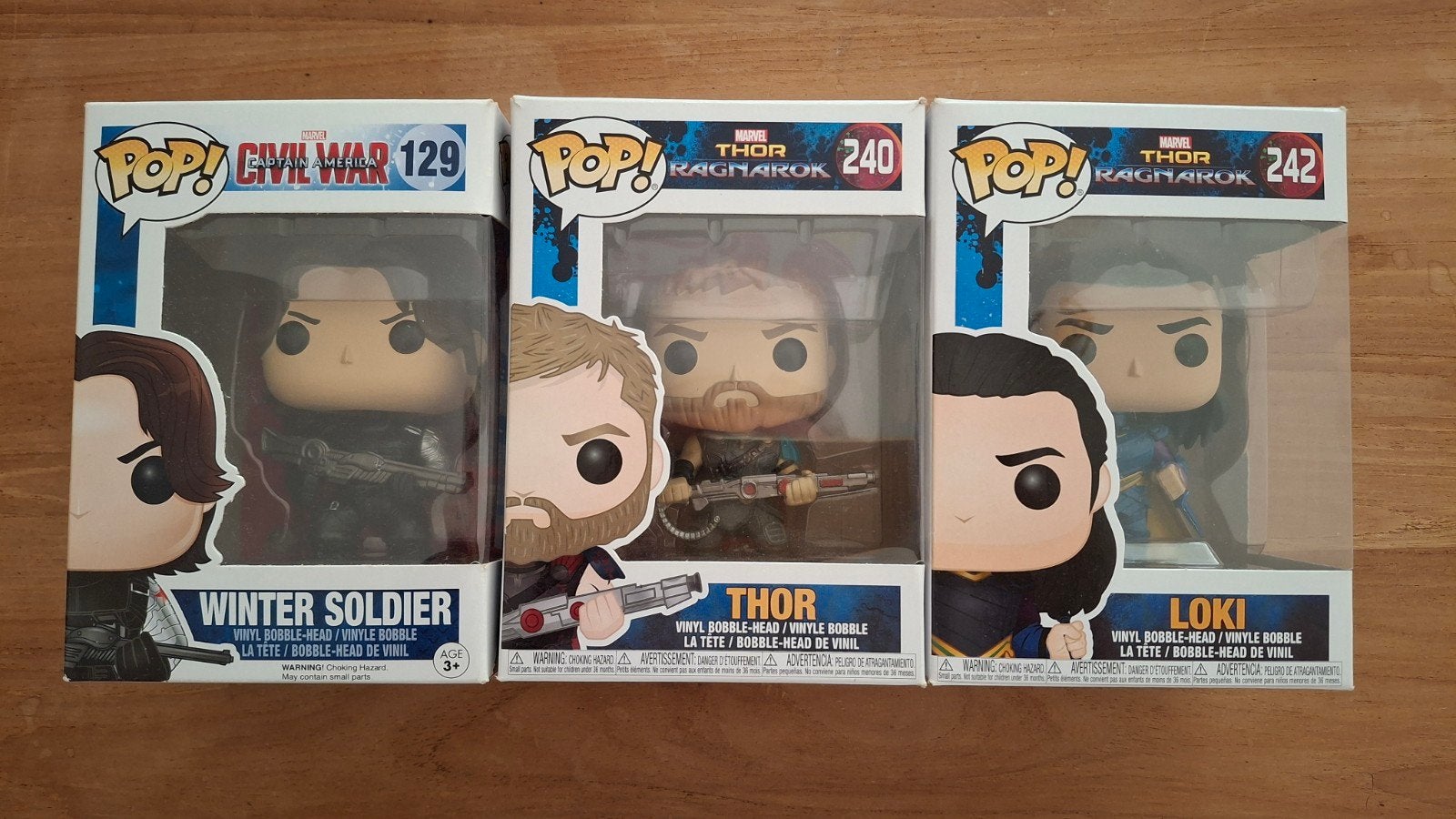 Marvel Thor Loki Winter Soldier Funko Pops état irréprochabl, Enlèvement ou Envoi, Neuf, Fantasy