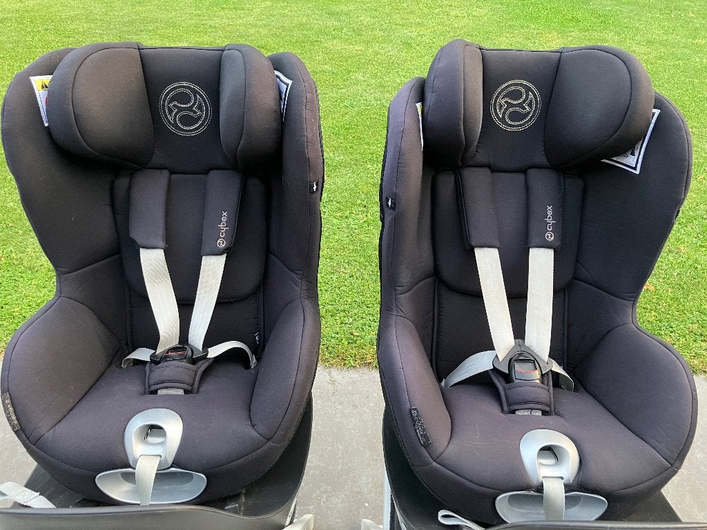 1 or 2 Cybex sirona + isofix basis, Verstelbare rugleuning, Gebruikt, 0 t/m 18 kg, Isofix