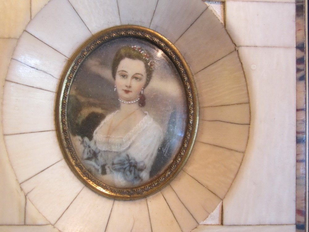 Portrait ancien peint à la main de Madame de Pompadour, Antiquités & Art, Envoi
