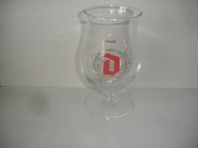 Bierglas Duvel, Angle 45, Verzamelen, Ophalen of Verzenden, Zo goed als nieuw, Glas of Glazen, Duvel