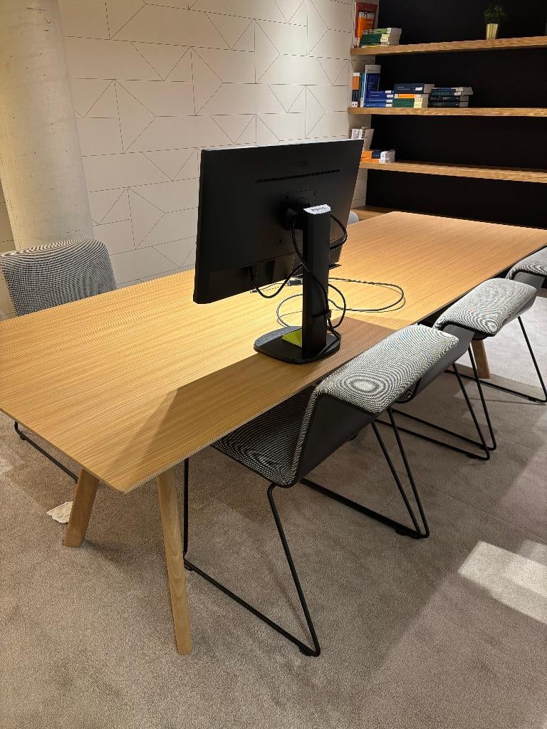 6 stoelen, Ophalen, Zwart, Zo goed als nieuw, Stof