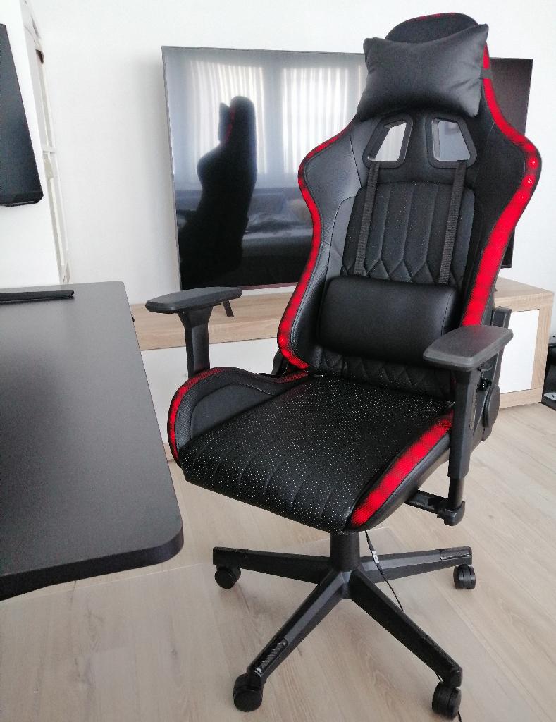 Gaming Chair stoel LEGEND–Winkelprijs €269– Zeer Goede Staat, Gaming bureaustoel, Zwart, Ophalen of Verzenden, Zo goed als nieuw