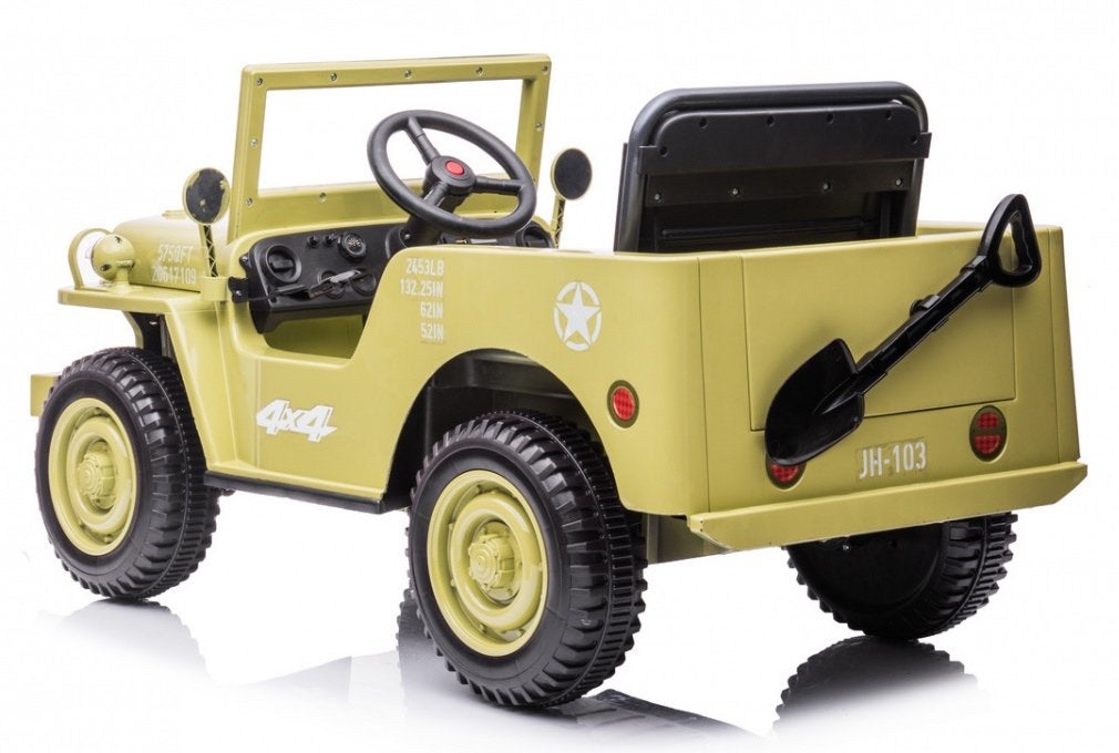 Voiture électrique enfant Jeep WILLYS 4x4 • 12V 7Ah • LUXE