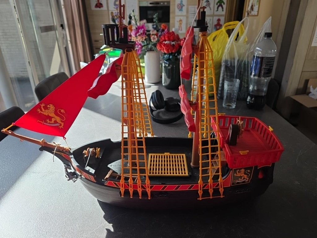 Playmobil — Le bateau pirate de Barbe Noire, Autres séries, Comme neuf, Bateau, Enlèvement