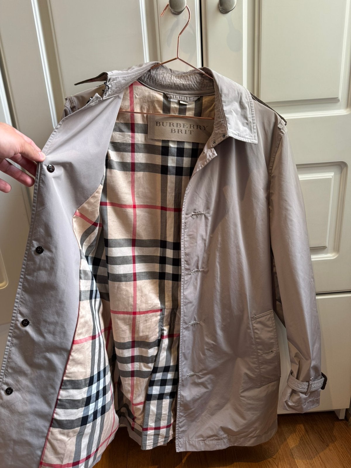 Veste de pluie Burberry Beit, Enlèvement ou Envoi, Neuf, Taille 46 (S) ou plus petite, Beige