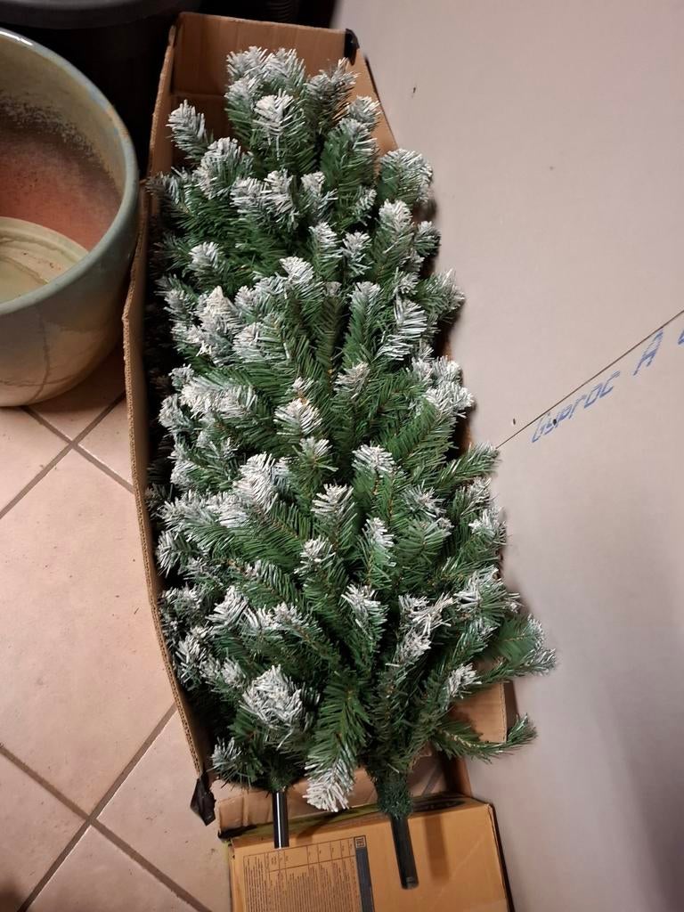 Sapin de Noël 2 pièces superposées de 2 mètres, Maison & Meubles, Enlèvement