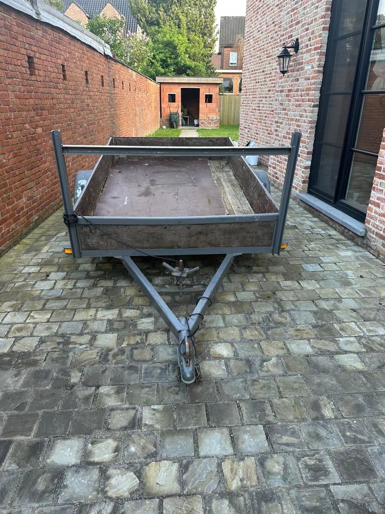 Degelijke aanhangwagen / remorque te koop – €350, Enlèvement, Utilisé, Autres types, 2 à 5 mètres