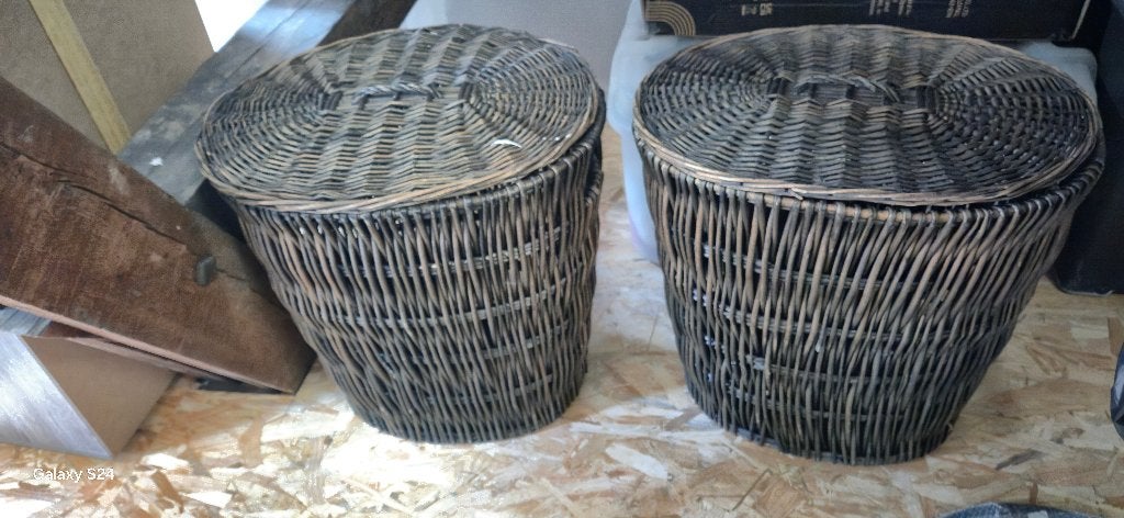 Mand a linge, Maison & Meubles, Enlèvement, Utilisé, Noir
