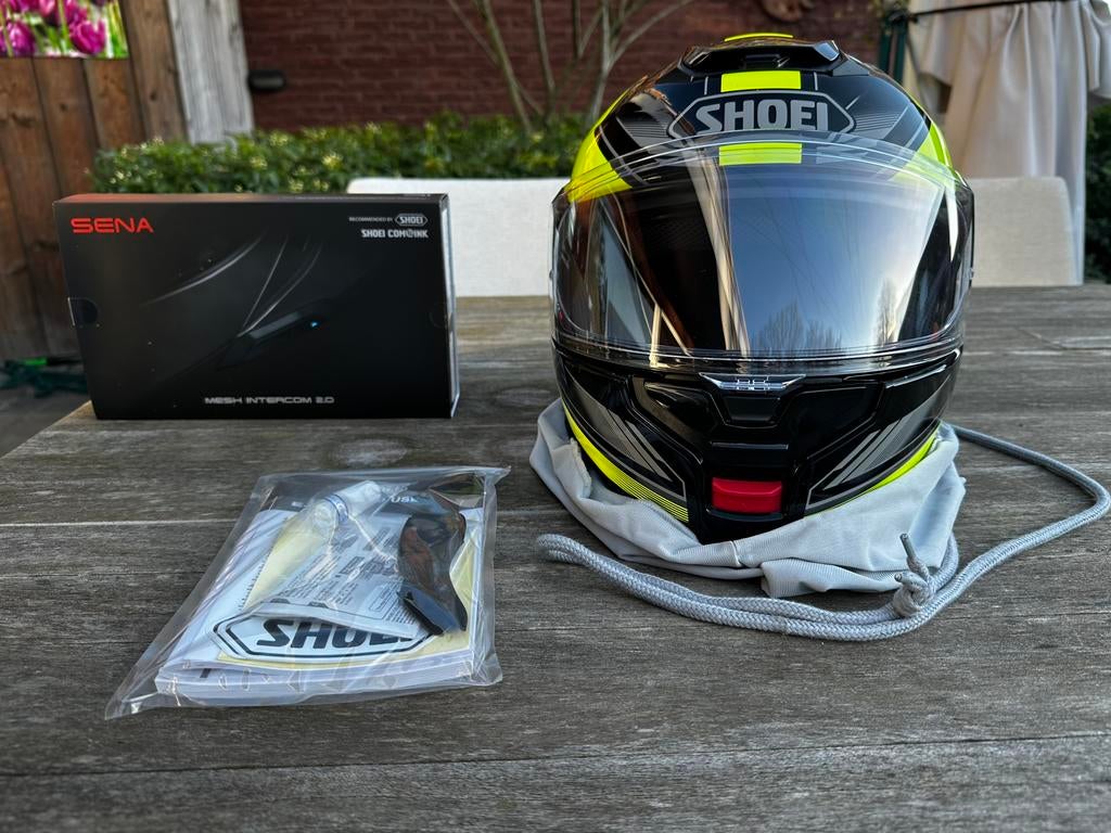 “Shoei Neotec 3 met ingebouwde Sena Mesh intercom”, Motoren, Ophalen, L, Systeemhelm, Shoei