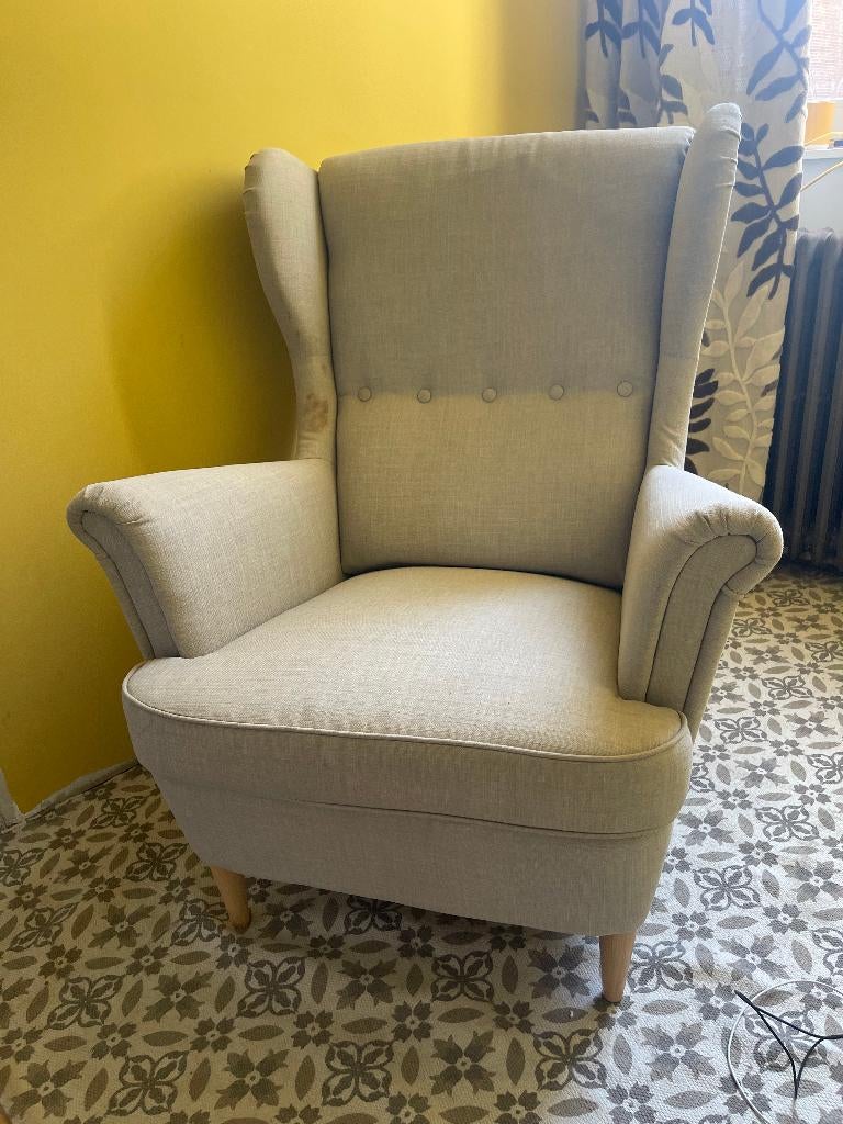 Fauteuil à oreilles, Ophalen, Gebruikt, Stof