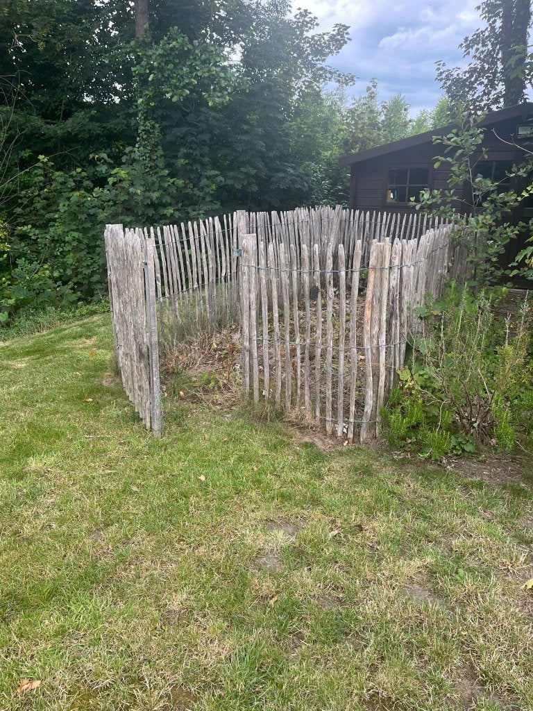 Kastanjehouten afsluiting, Tuin en Terras, Ophalen, Gebruikt, Overige typen, Met poort