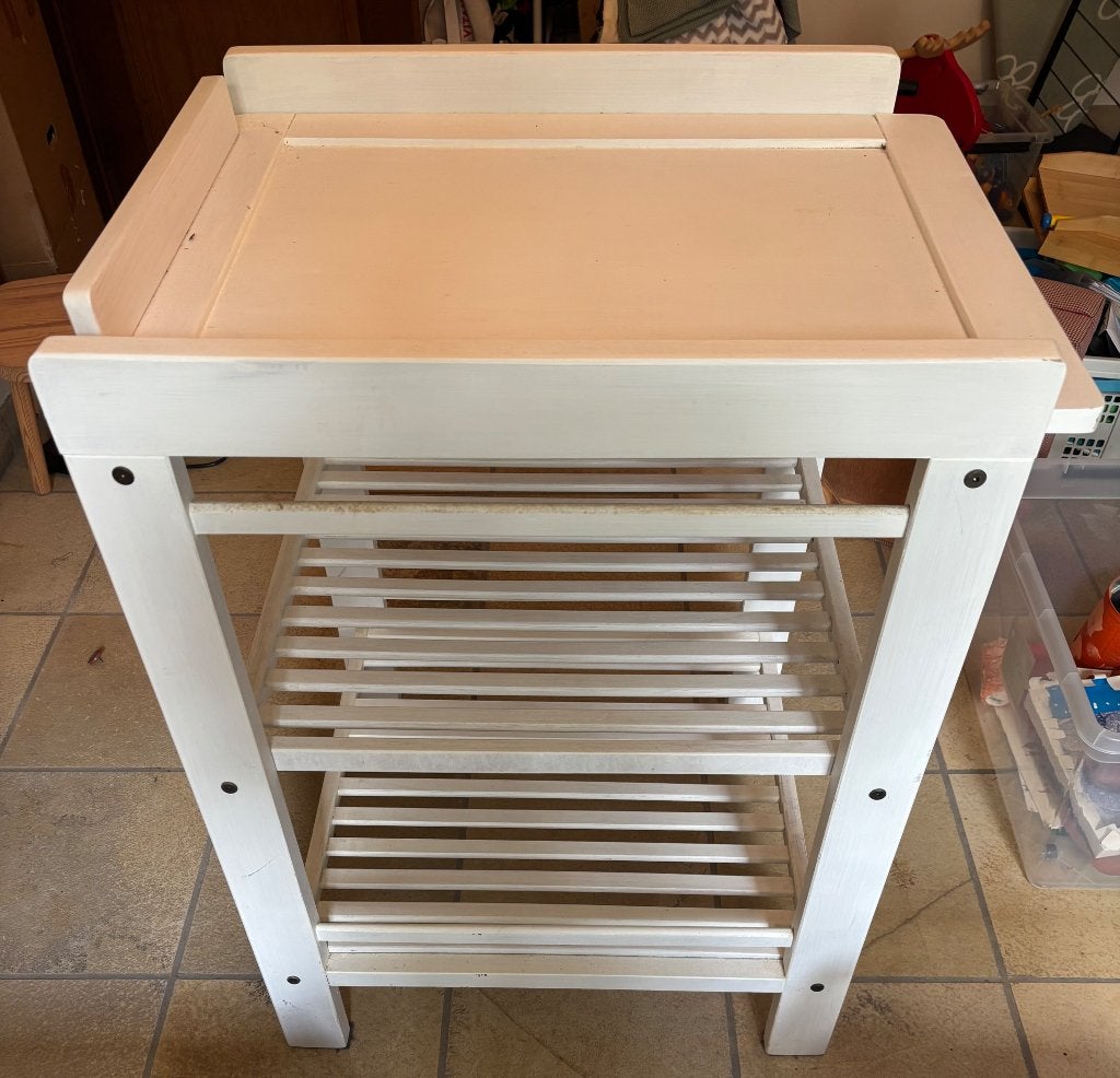 Witte verzorgingstafel, Kinderen en Baby's, Ophalen, Gebruikt, 70 cm of meer, 90 tot 105 cm