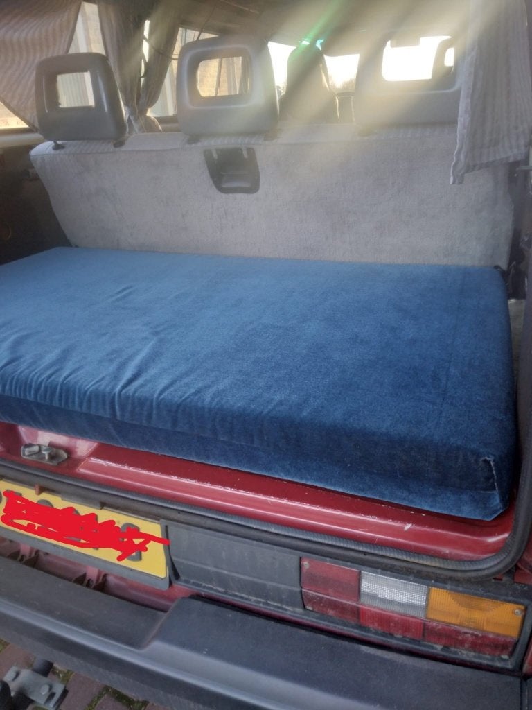VW T3 Matras, Caravelle/Multivan. Blauw, Caravanes & Camping, Enlèvement