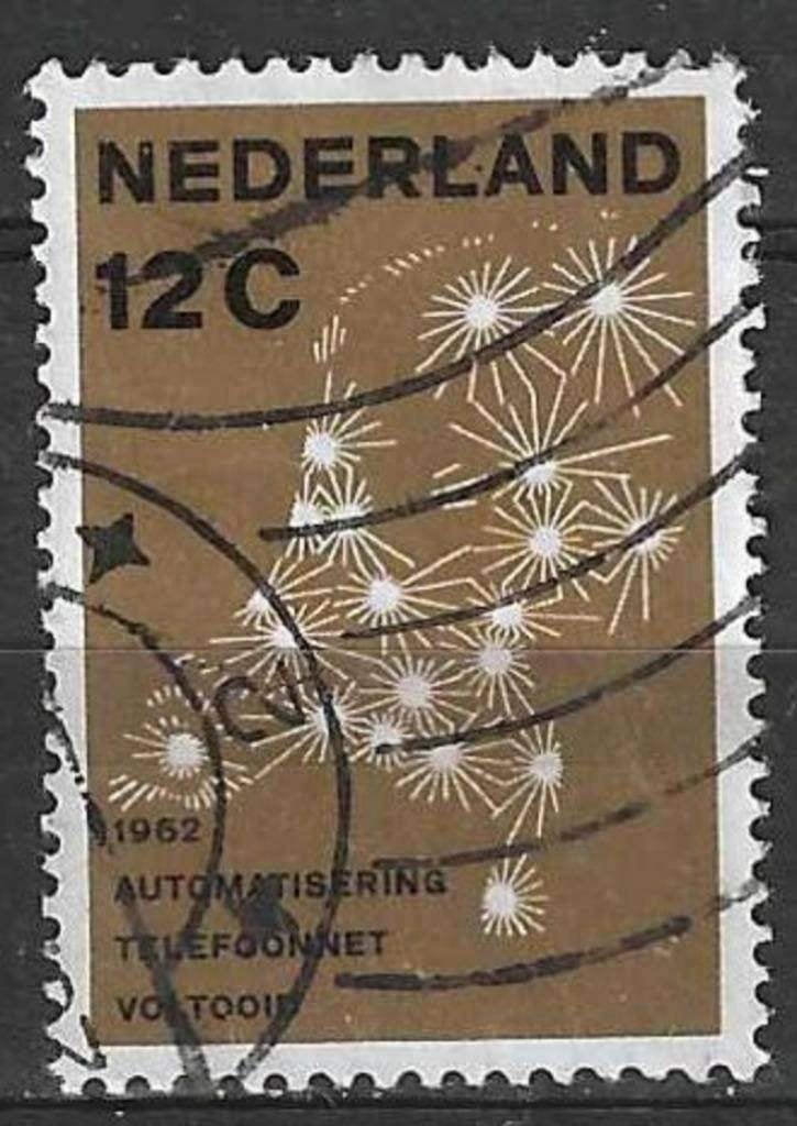Pays-Bas 1962 - Yvert 753 - Automation Telephone (ST), Timbres & Monnaies, Timbres | Pays-Bas, Envoi, Affranchi