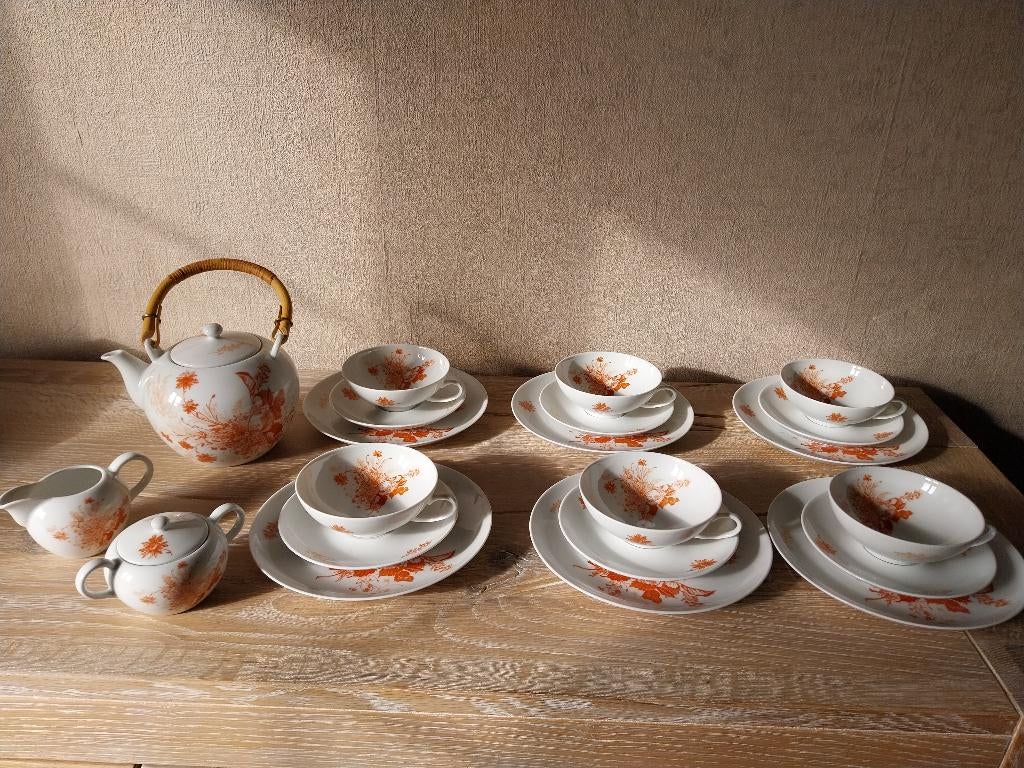 Vintage porseleinen theeservies, Ophalen