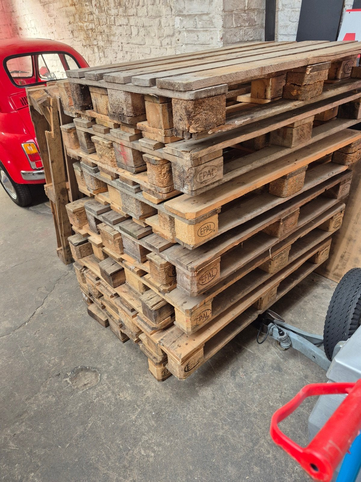 Nepal pallet (8 euro of 100 euro per partij), Doe-het-zelf en Bouw, Ophalen, Gebruikt, Eiken, Pallet