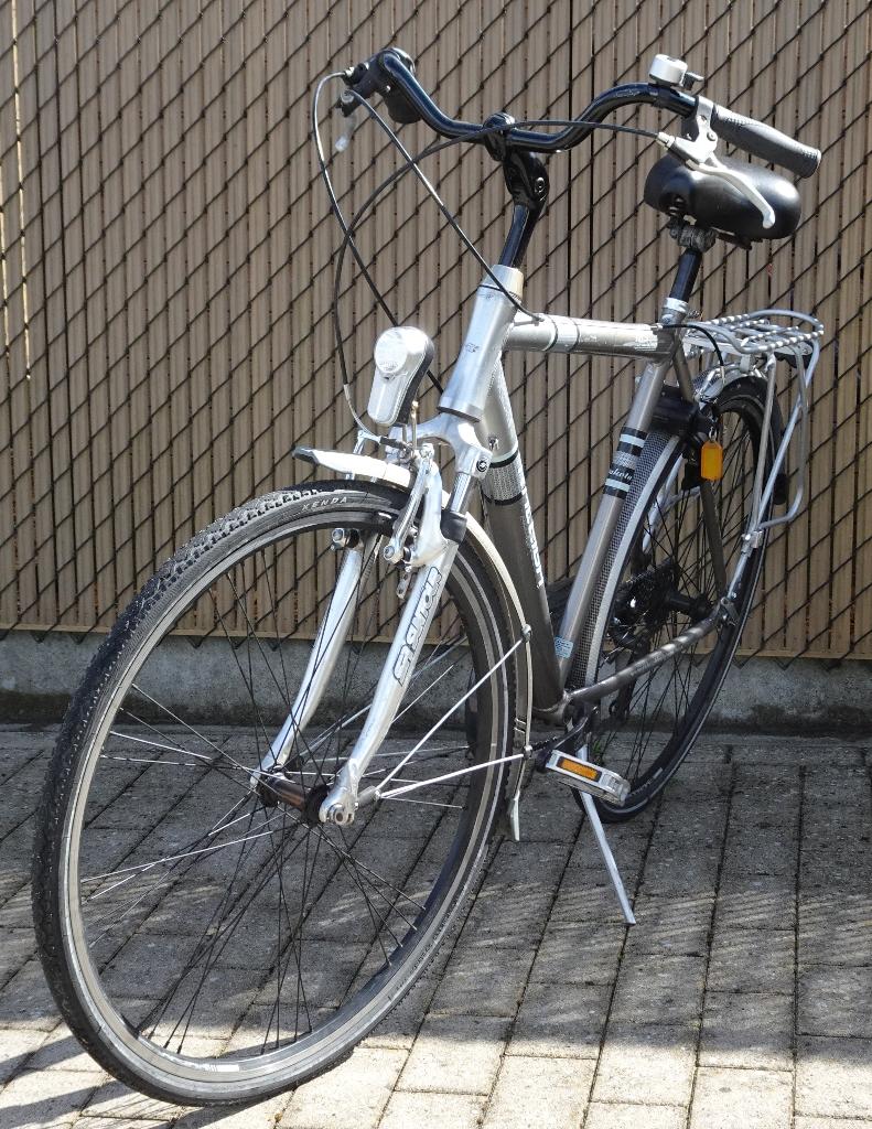 herenfiets RALEIGH maat large  (L), Autres marques, Vitesses, Frein sur jante, 57 à 61 cm