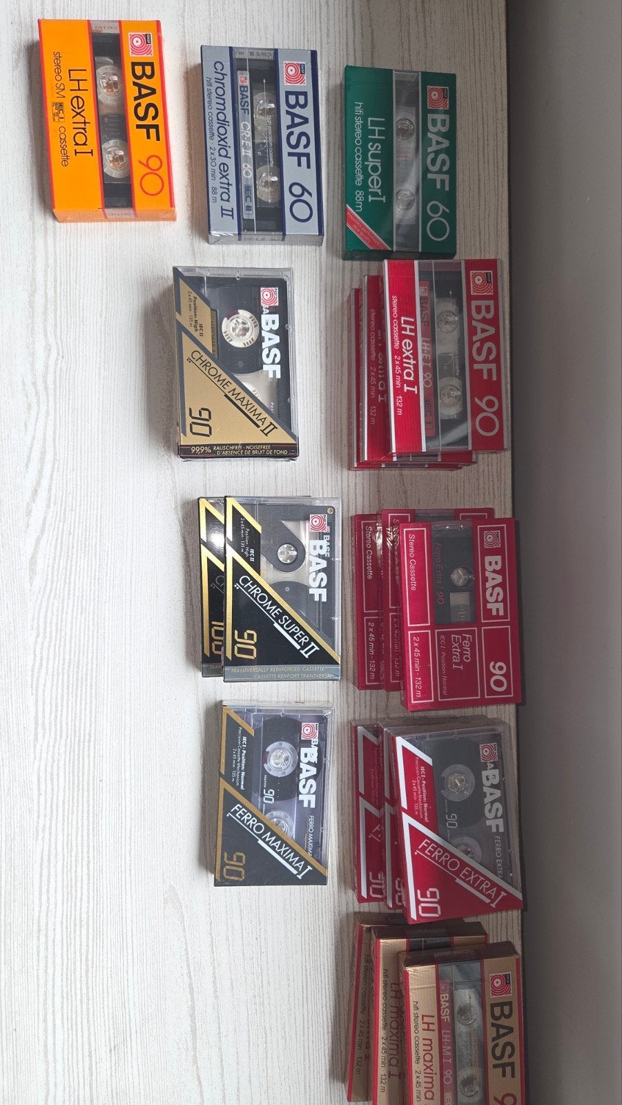 cassettes BASF, Enlèvement