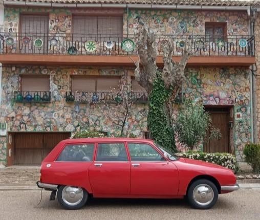 Citroen GS Break, 1978, rood, Oldtimer, Voorwielaandrijving, 4 cilinders, 5 deurs, Particulier