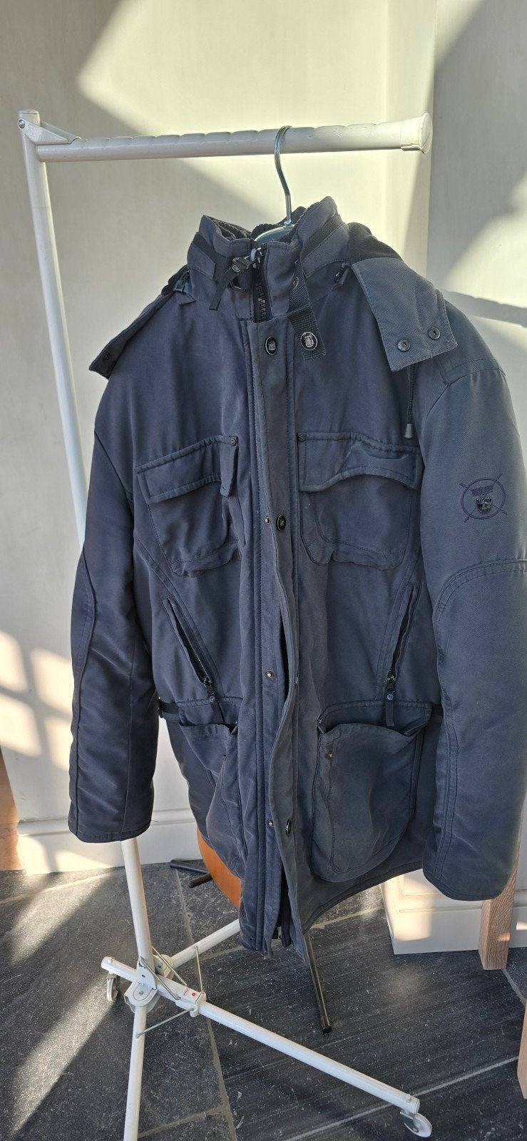 Stoere Radloff Winterjas / Parka (Maat 48) – Antracietgrijs, Ophalen of Verzenden, Maat 48/50 (M), Grijs, Radloff