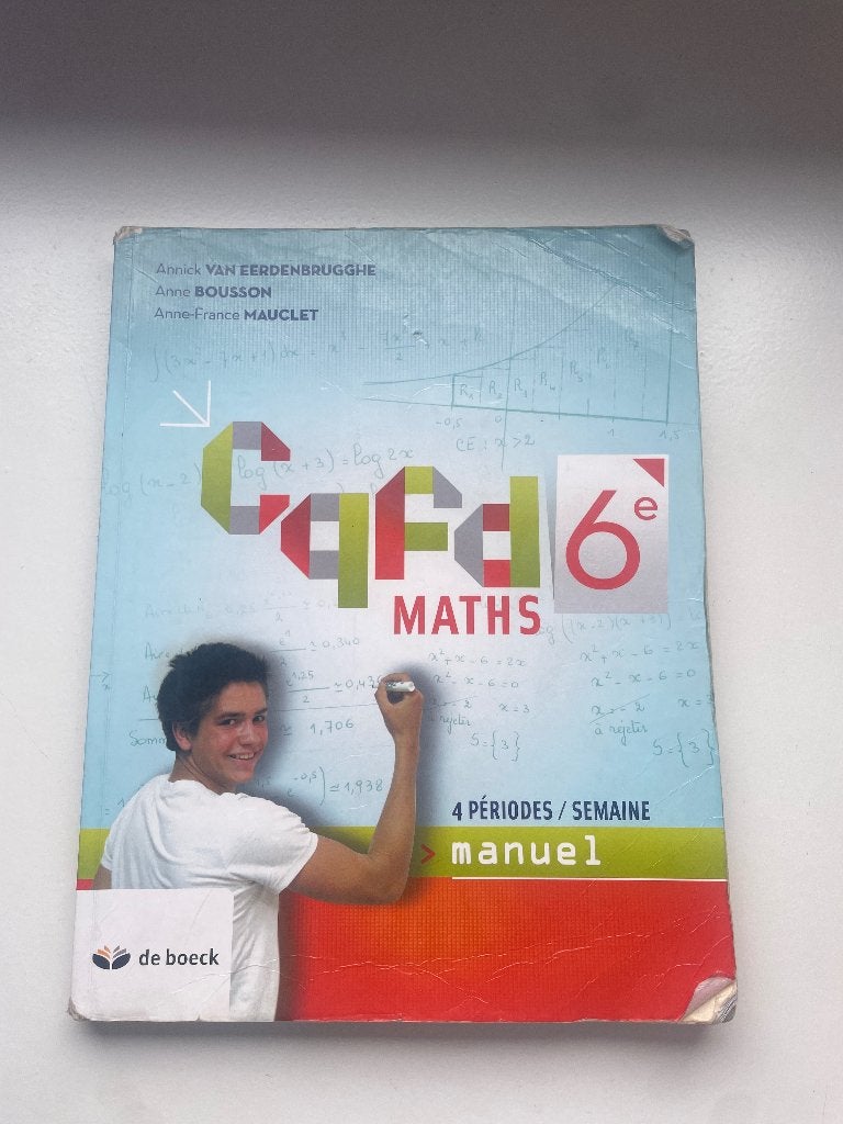 CQFD maths 6e, Livres, Enlèvement, Utilisé, Secondaire, De boeck