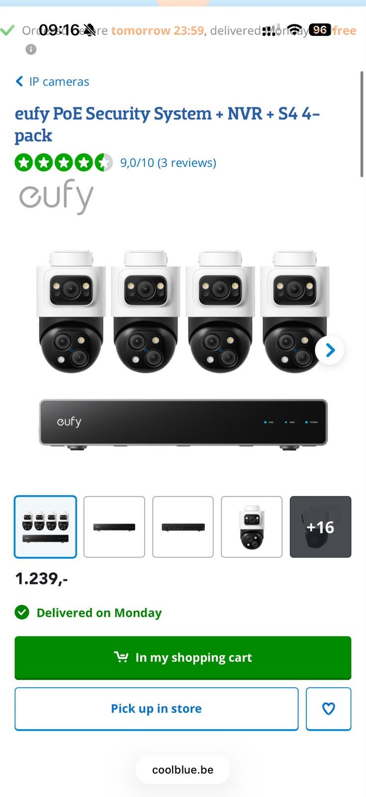 Camera de surveillance Eufy, Audio, Tv en Foto, Ophalen of Verzenden, Nieuw