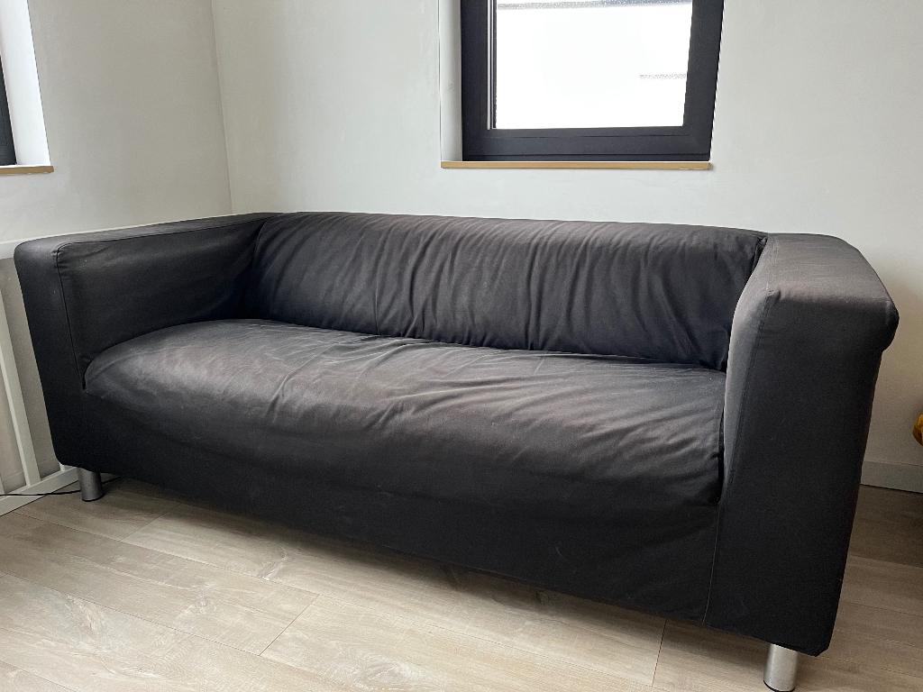 IKEA klippan zwart, Ophalen, Gebruikt, 150 tot 200 cm, Tweepersoons