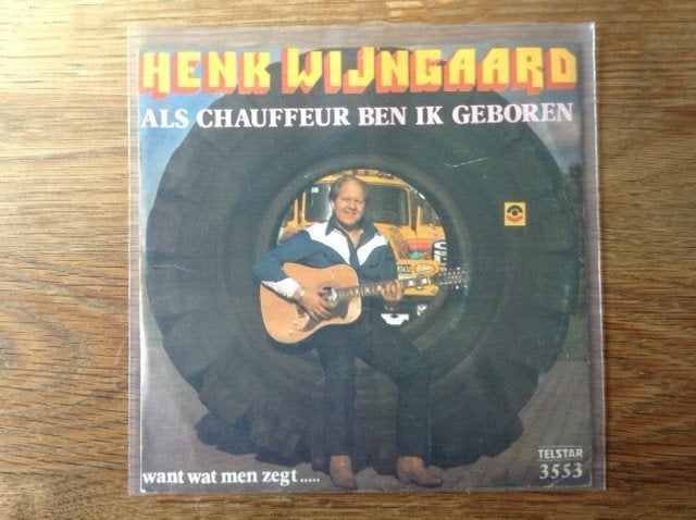 single henk wijngaard, En néerlandais, Enlèvement ou Envoi, Housse de protection extérieure, 7 inch