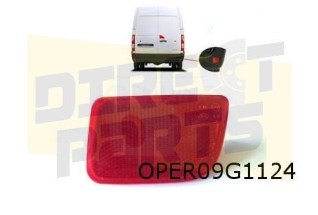 Nissan NV400 10/11-3/21 (X62) Reflector Rechts achterbumper, -, -, Neuf, Nissan