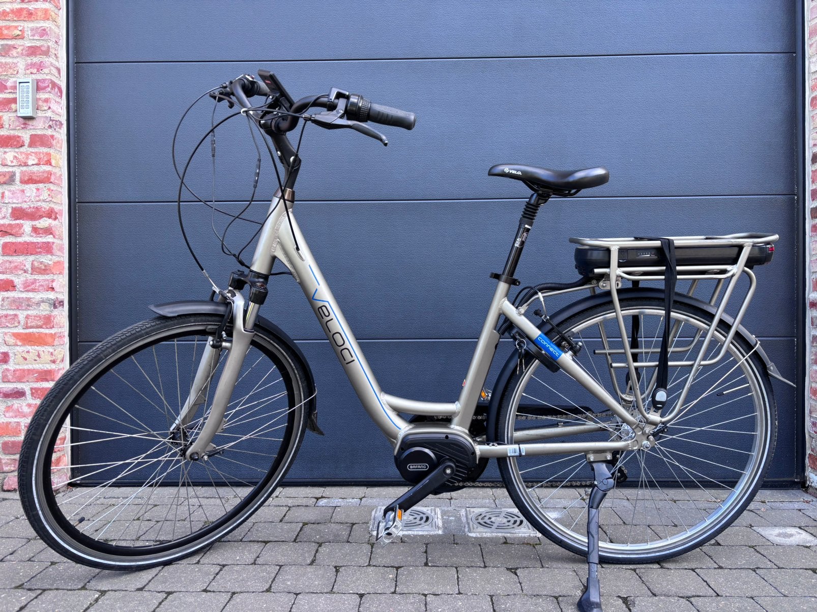 Veloci elektrische fiets met Bafang middenmotor, Gebruikt, 55 tot 59 cm, 30 tot 50 km per accu, Ophalen