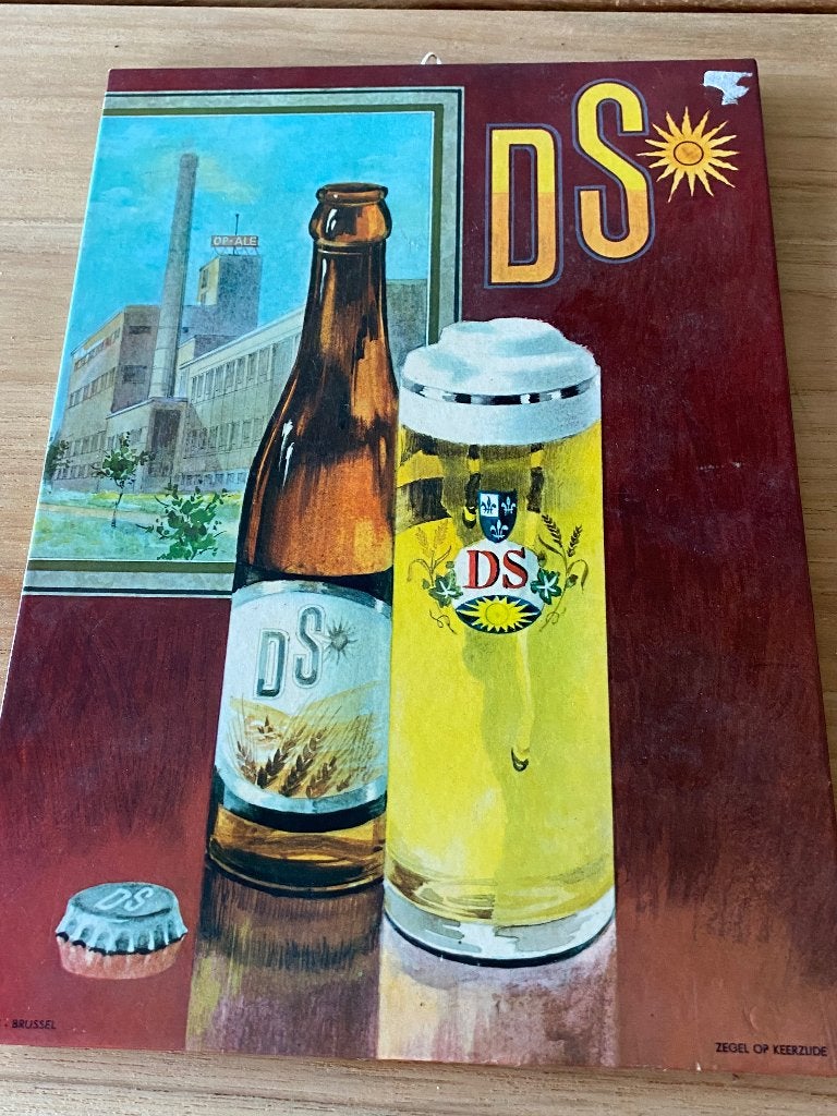 Bier pancarte, Verzamelen, Ophalen of Verzenden, Gebruikt, Reclamebord, Plaat of Schild, Overige merken