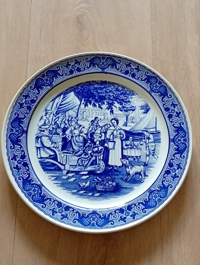 delfts blauw en wit groot bord, Enlèvement
