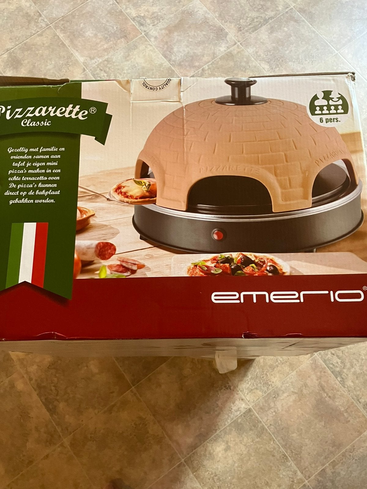 Emerio pizza oven  6 pp nieuw!!!!, Tuin en Terras, Pizzaovens, Ophalen, Zo goed als nieuw